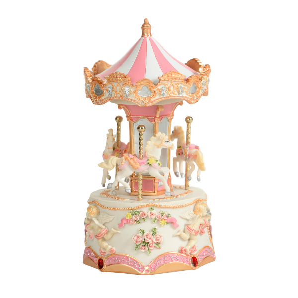 Carousel Decoration - three horses (Mini) The San Francisco Music Box Company Collectible 089902813130
