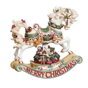 Christmas Rhapsody Rocking Horse Fig 8" The San Francisco Music Box Company Collectible 842970034629