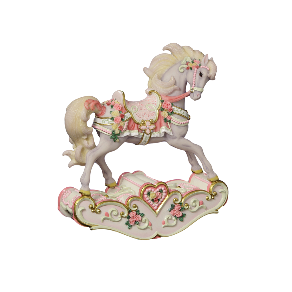 Hearts & Roses Rocking Horse The San Francisco Music Box Company Collectible 842970049609