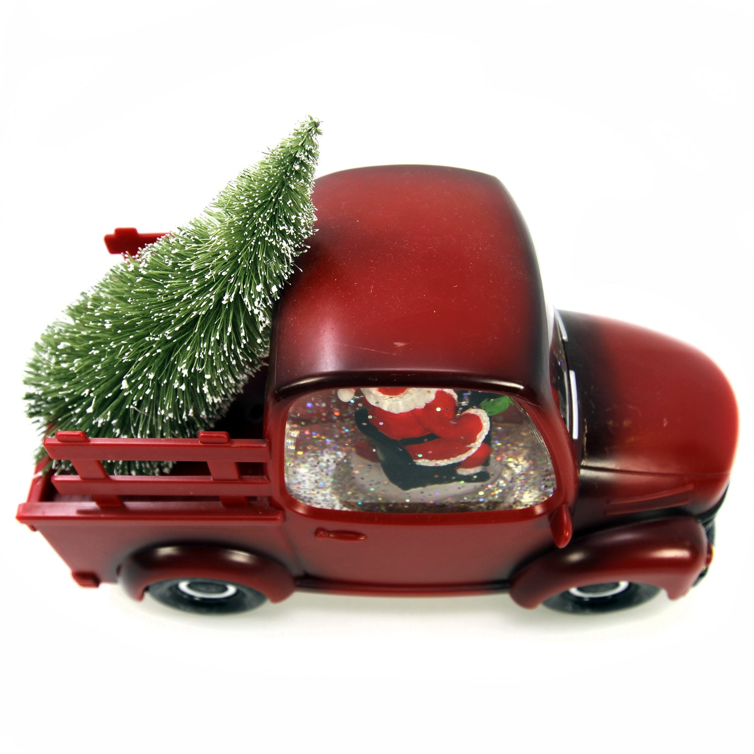 Light Up Musical Santa in Red Truck - San Francisco Music Box Company Light Up Musical Santa in Red Truck - San Francisco Music Box Company