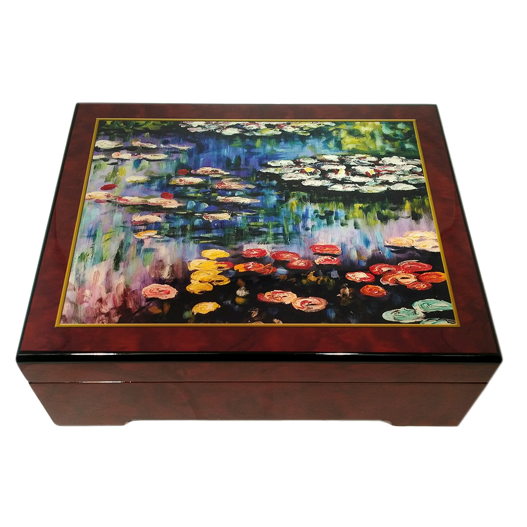 Monet Water Lilies pink The San Francisco Music Box Company Collectible 078776134700