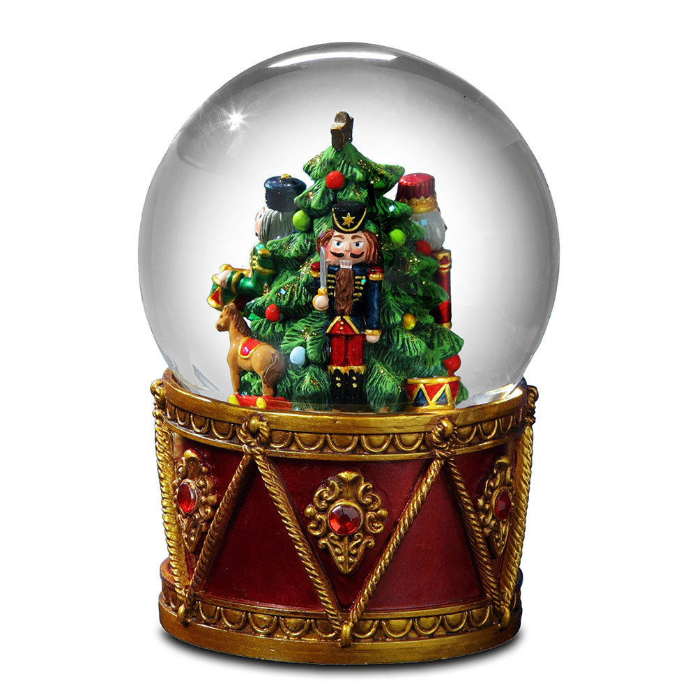 Lighted Holiday Nutcracker Water Globe