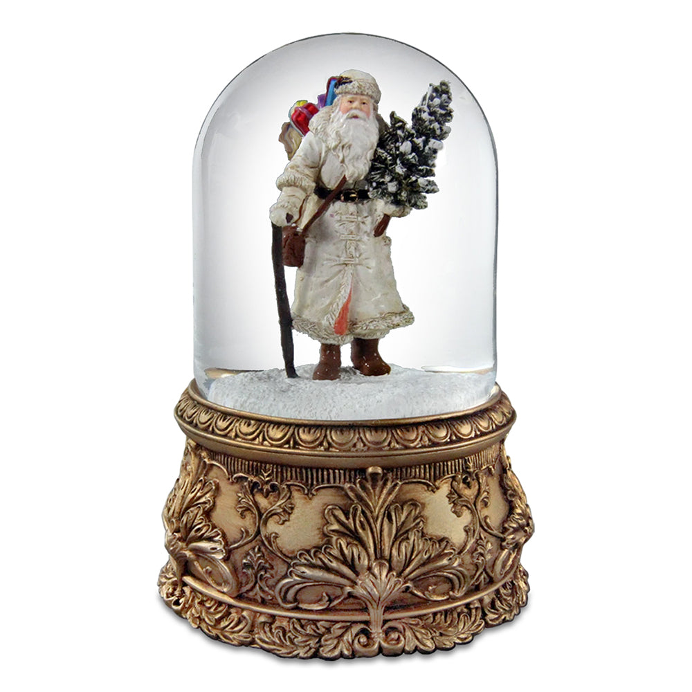 Santa Musical Domed Water Globe The San Francisco Music Box Company Collectible 724696951520
