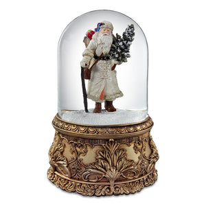 Santa Musical Domed Water Globe The San Francisco Music Box Company Collectible 724696951520