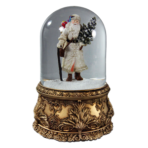 Santa Musical Domed Water Globe The San Francisco Music Box Company Collectible 724696951520