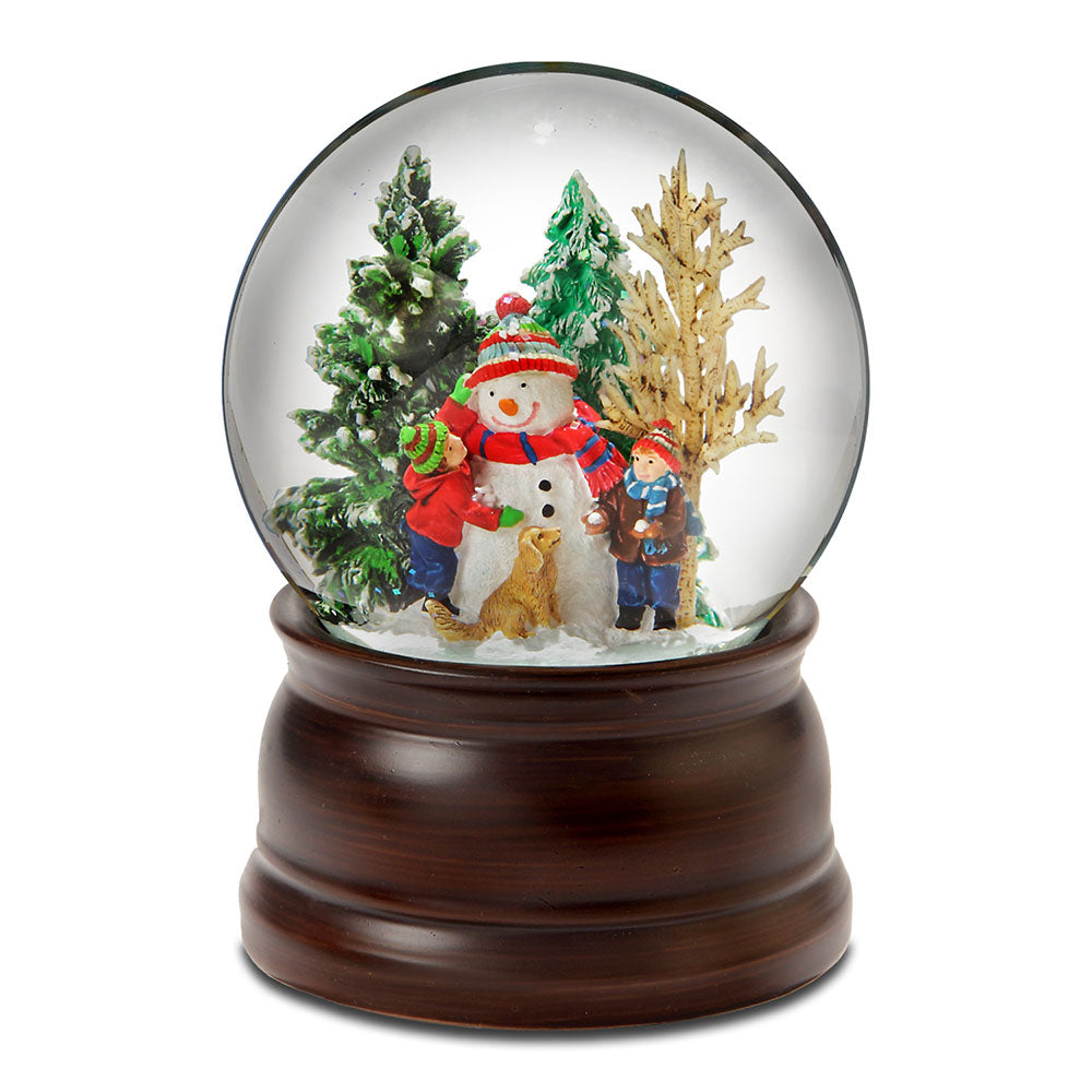 Snowman and Friends Snow Globe San Francisco Music Box Company Collectible