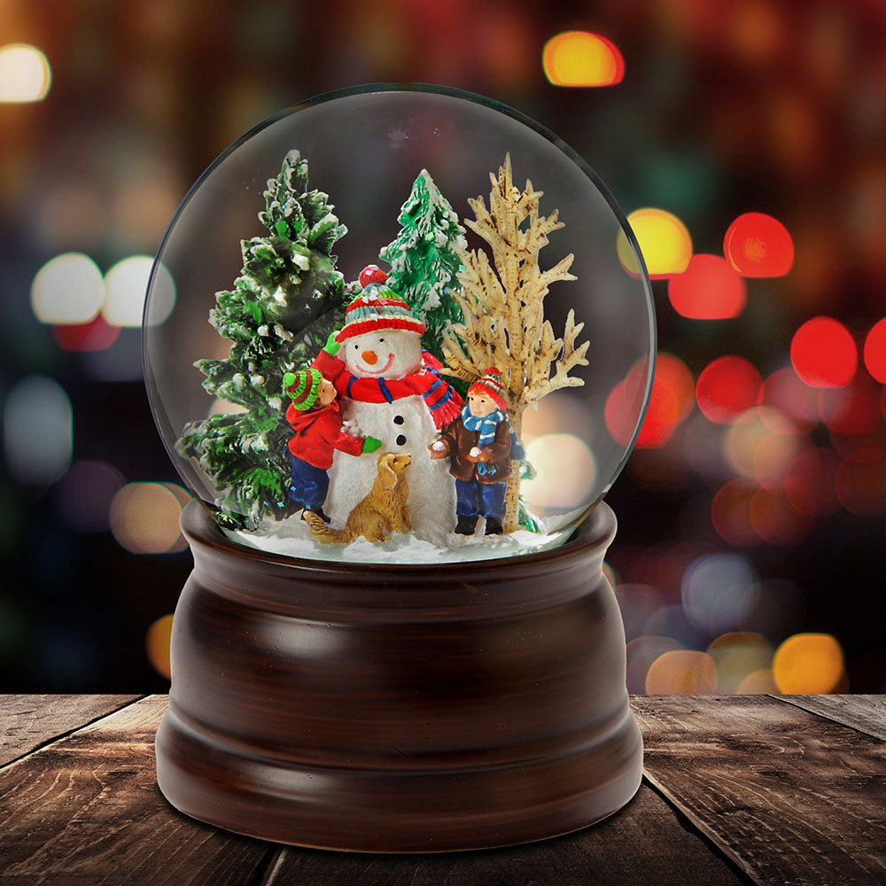 Snowman and Friends Snow Globe San Francisco Music Box Company Collectible