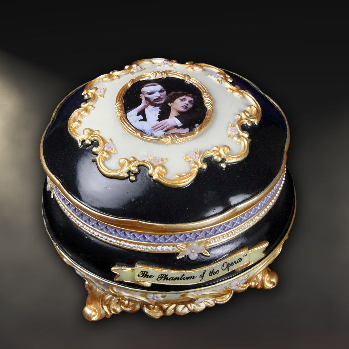 The Phantom™ and Christine Hinged Trinket Box The San Francisco Music Box Company Collectible 842970046257