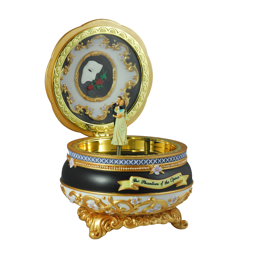 The Phantom™ and Christine Hinged Trinket Box The San Francisco Music Box Company Collectible 842970046257