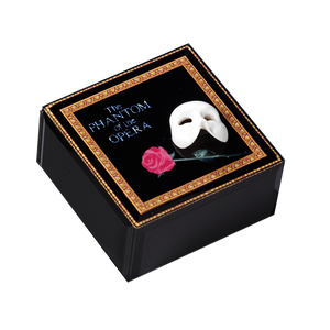 The Phantom of the Opera™ Mask & Rose Glass Music Box The San Francisco Music Box Company Collectible 842970050209