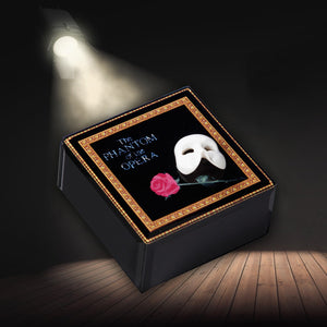 The Phantom of the Opera™ Mask & Rose Glass Music Box The San Francisco Music Box Company Collectible 842970050209