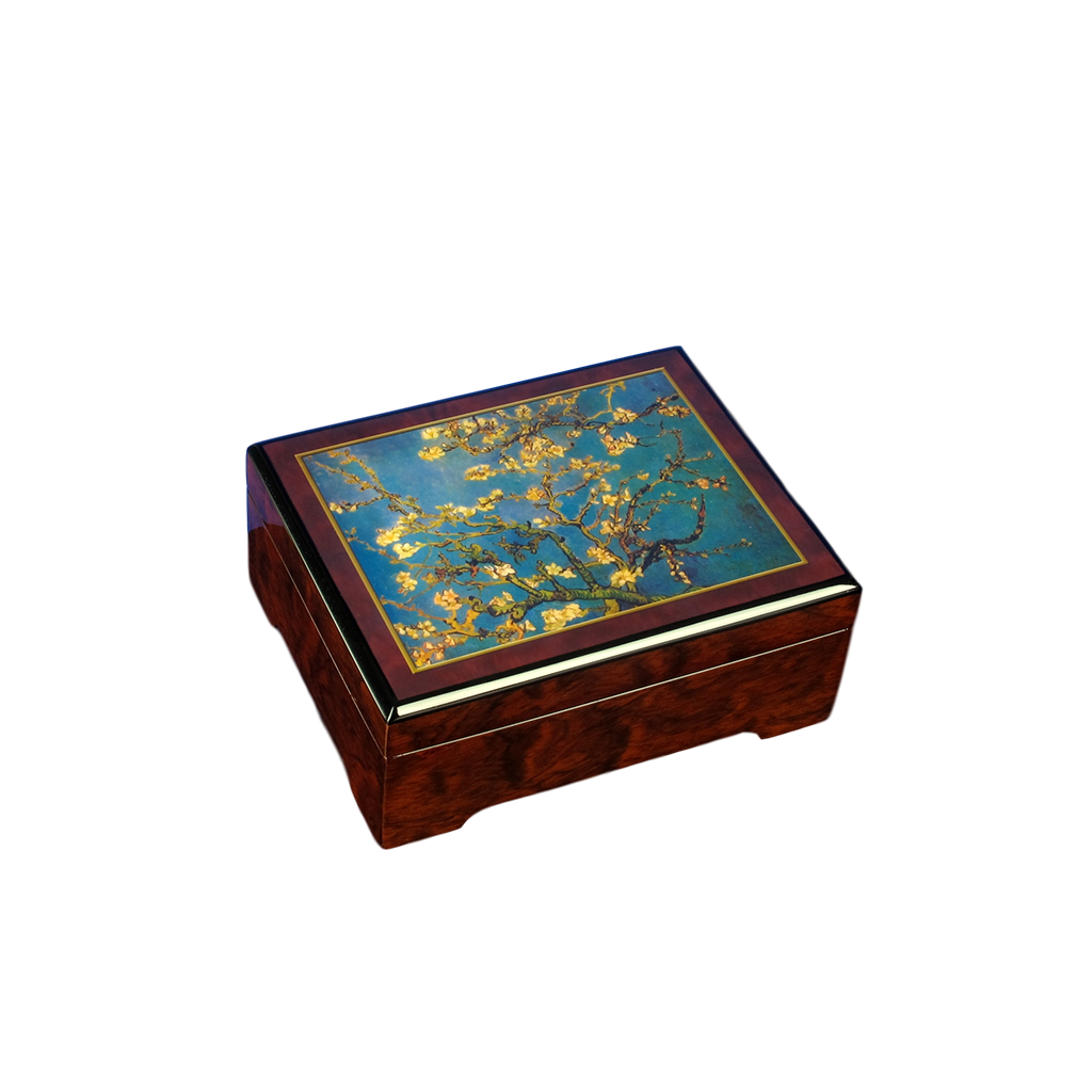 Van Gogh Almond Blossom Musical Jewelry Box The San Francisco Music Box Company Collectible 842970049517